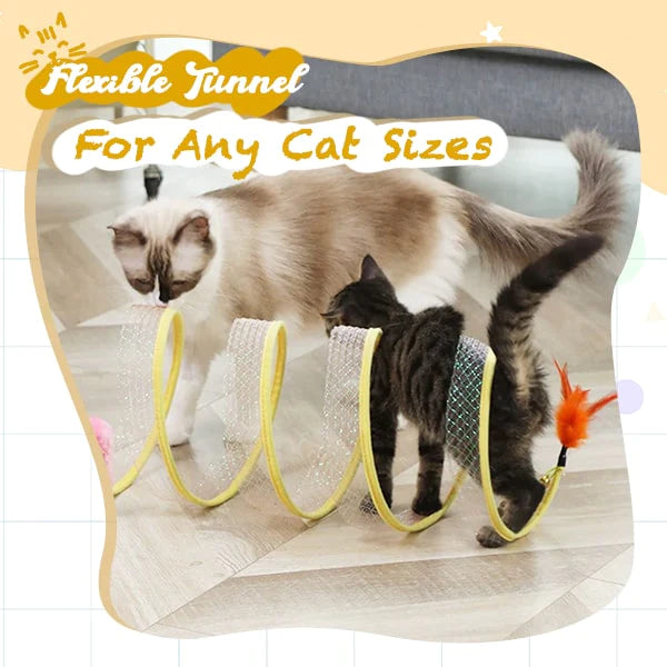 Self-play Cat Hunting Spiral Tunnel Toy