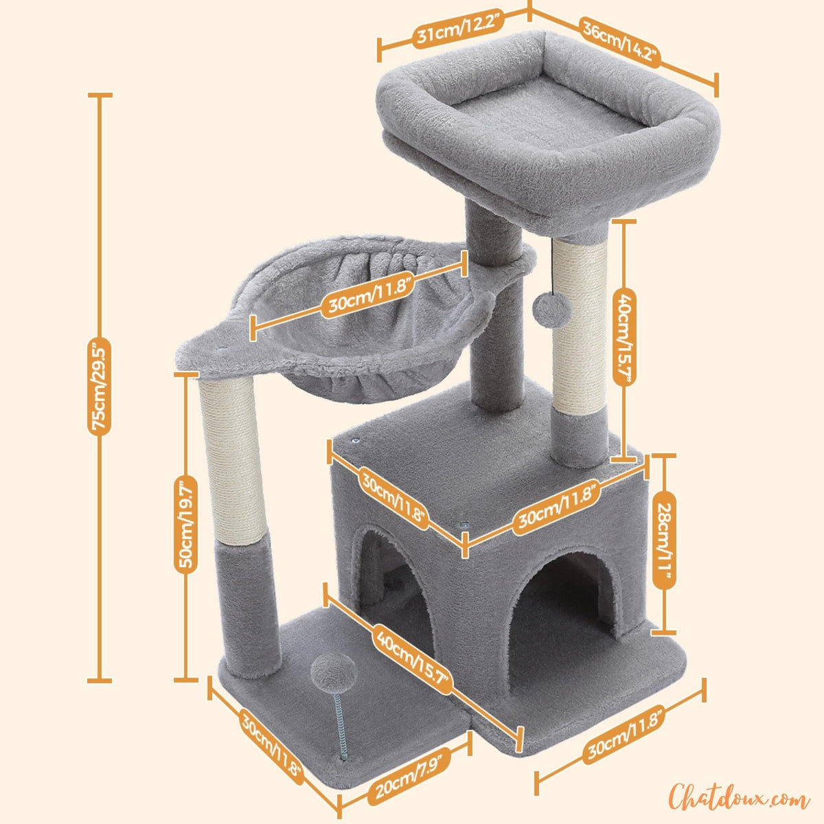 Déstockage : Arbre à Chat "ConfortPaw"