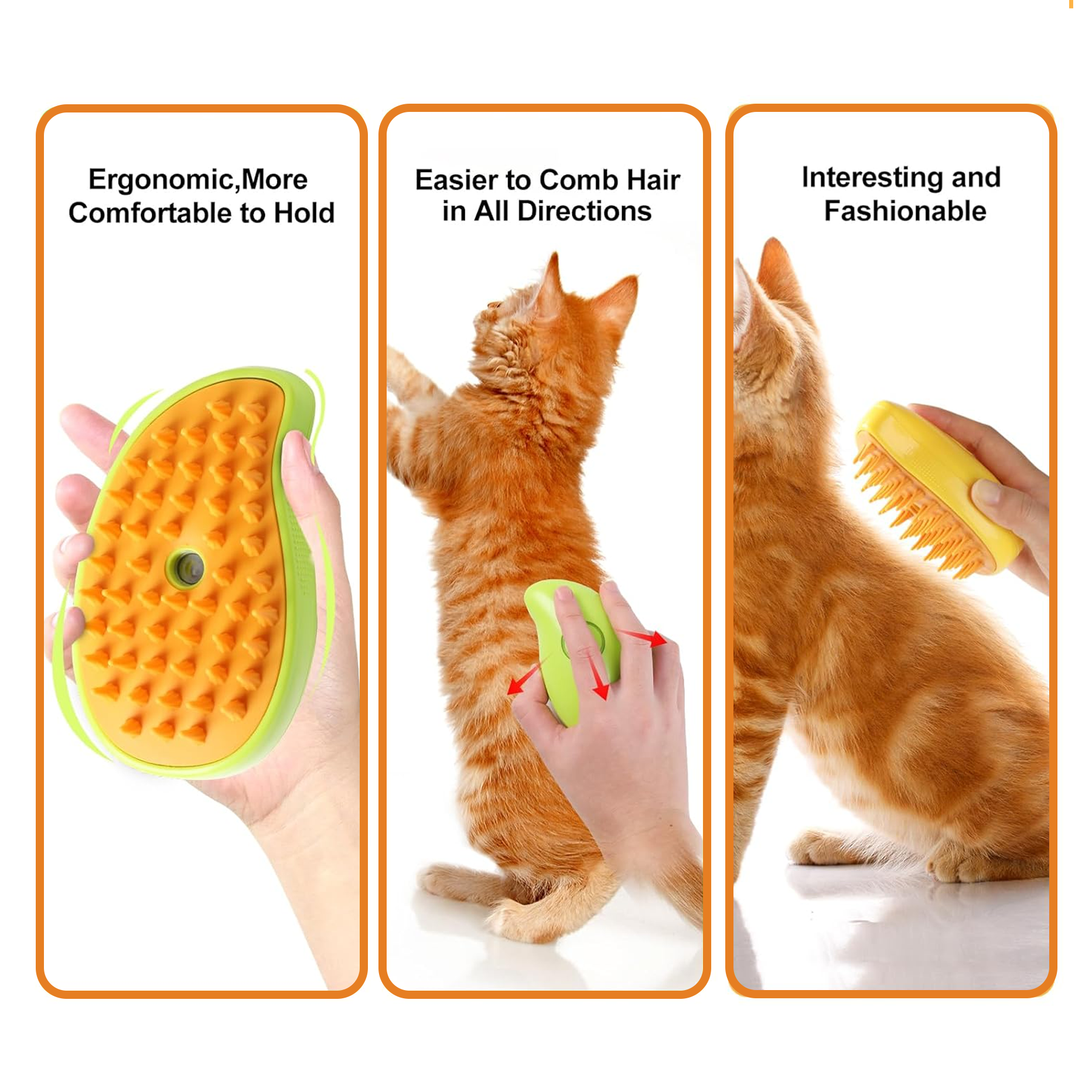 3 in 1 Cat Steamy Brush